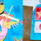 Vẽ tranh bảo vệ thiên nhiên Côn Đảo: bảo vệ rùa biển